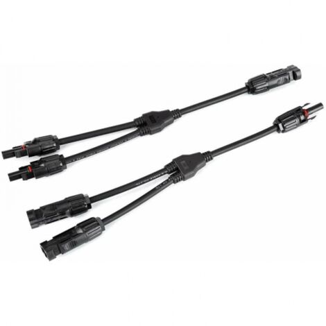 Connettori A Y Per Pannelli Solari – 1 Paio, 10 AWG – Sistema Easy-Click IP67 – Derivazione Per Impianti Fotovoltaici