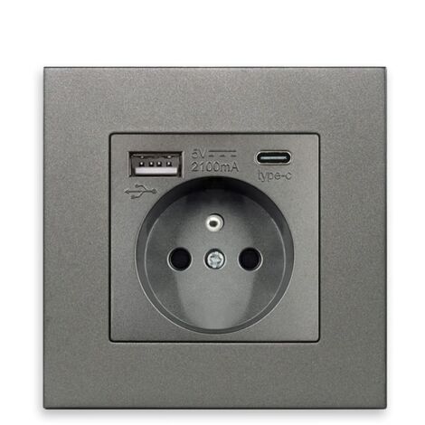 Presa A Muro Esterna IP55 3 Posti 110-250V - ABS/PC Ignifugo, Per Giardino, Terrazza, Garage - 2