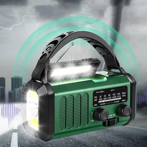 Radio meteorologica universale di emergenza a manovella da 20.000 mAh
