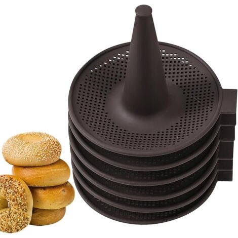Selecto Bake Stampo per ciambelle in silicone di forma ovale con 12 cavità, stampi per ciambelle, teglia per ciambelle, teglia per bagel, stampi per muffin, cupcake, biscotti, ciambelle, Bakeware