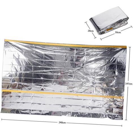 CloudTen Tenda Di Emergenza In Mylar Per 2 Persone – Rifugio Di Sopravvivenza Leggero Con Braccialetto Paracord – Kit Da Trekking E Borsa Per Insetti - 2