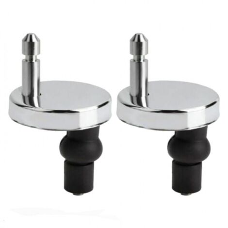 Paquete de 2 fijaciones universales para asiento de inodoro, fijaciones de tapa de inodoro con bisagras, fijaciones de tapa de inodoro, adecuadas para todo tipo de estilos de inodoro, fáciles de insta