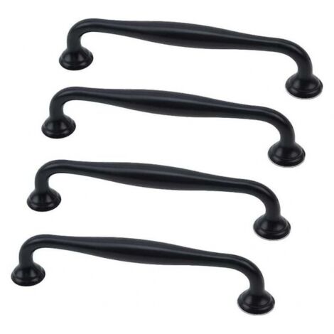Paquete de 4 tiradores para armarios, pomos para cajones, tiradores para muebles, tiradores para puertas de cocina, tiradores para armarios de acero inoxidable, para armarios (1/4)