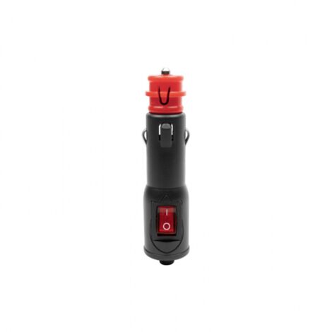 Enchufe de encendedor de cigarrillos, enchufe universal de 12 V con interruptor y fusible para camping, coche, barco, motocicleta