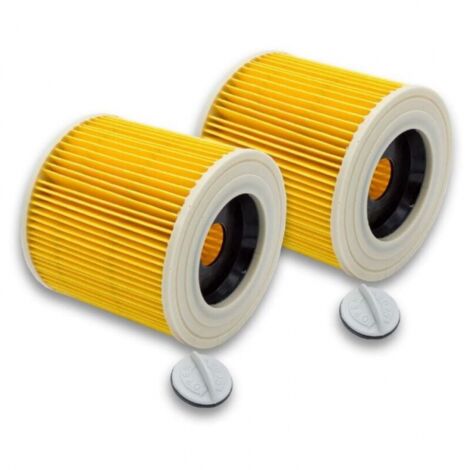 2 filtros de cartucho para aspiradora, compatibles con Kärcher WD2 WD3 MV3 MV2 (1/3)