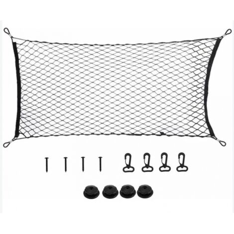 Red de almacenamiento universal para coche de 60 x 110 cm, red para equipaje, red para maletero y red para accesorios de coche. (1/3)