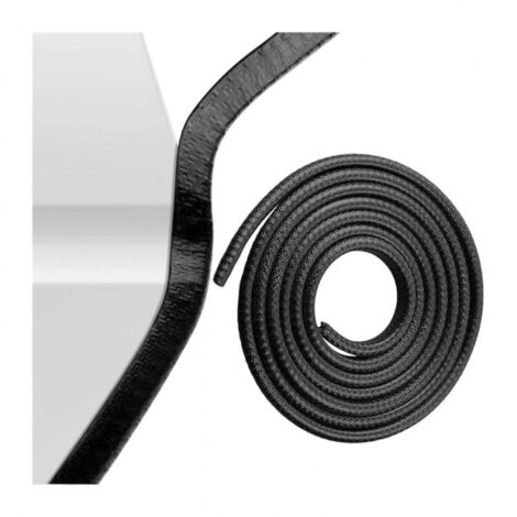 Tira de sellado de goma negra m para protección del borde de la puerta del coche (1/4)