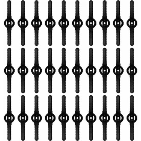 30 piezas de cuchillas de repuesto de plástico, cuchillas de borde, cuchillas de recortadora, cuchillas de repuesto compatibles para cortar (1/4)