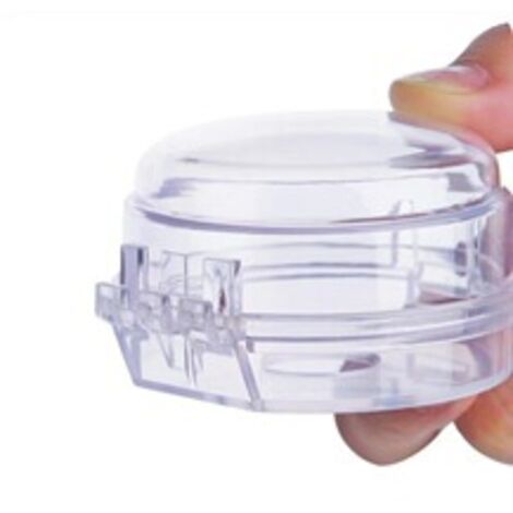 1 funda de seguridad para estufa, protección para perillas de estufa, protectores para perillas de estufa, para seguridad de bebés, cerraduras de cocina (blanco) (1/4)