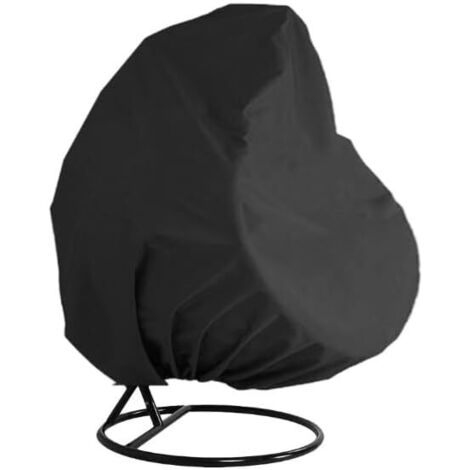 Funda para silla colgante, impermeable, para patio y jardín, color negro, 230 x 200 cm (1/5)