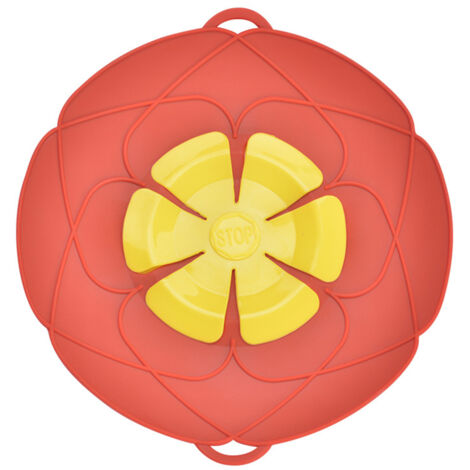 Cacerola de silicona con revestimiento de disolvente, apta para microondas, tapa, sin decoración, resistente a arañazos, roja, 28 cm (1/4)