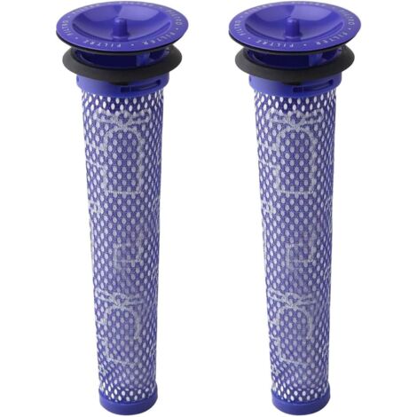 Filtro para Dyson V8/V7, filtros de repuesto lavables para aspiradoras Dyson V7/V8 Absolute y Animal, accesorio para aspiradora Dyson V8 con 2 prefiltros HEPA (1/5)