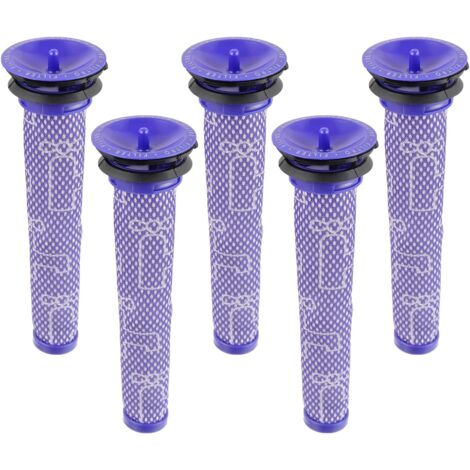 Filtro para Dyson V8/V7, filtros de repuesto lavables para aspiradoras Dyson V7/V8 Absolute y Animal, accesorio para aspiradora Dyson V8 con 5 prefiltros HEPA (1/5)
