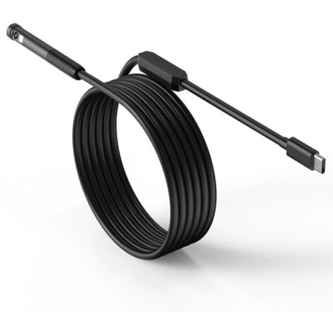 Cámara endoscópica tipo C, luz LED ajustable de 8 mm integrada, resistente al agua IP67, compatible con todos los teléfonos inteligentes.