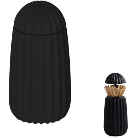 Dispensador automático de palillos, dispensador de palillos emergente, caja para palillos, automático, para oficinas, restaurantes, bares, cafeterías, hoteles, bodas, negro (1/5)