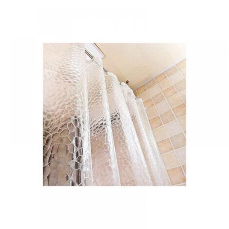Cortina PEVA Ecológica Cortina De Ducha PEVA 183x183cm - Impermeable, Antimoho, Con Imanes En El Borde, Para Bañera O Ducha Cortinas Baño