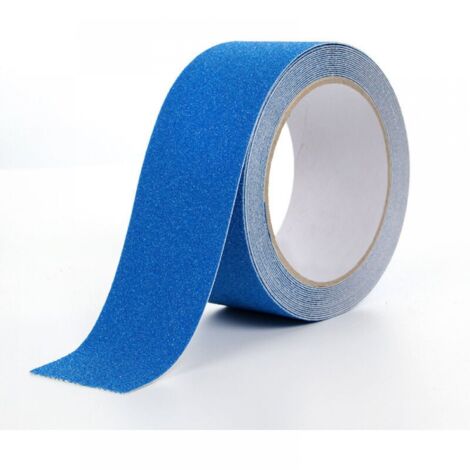 Cinta antideslizante de alta resistencia, impermeable y para escaleras, 10 cm x 10 m—Azul (1/5)