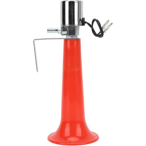 Bocina de aire, bocina de silbato turco de 12 V y 24 V para camiones, bocina de aire roja de 180 dB para uso universal, bocina de presión de 12 V/24 V para caravanas y coches.
