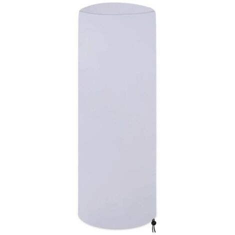 Funda protectora para calefactor de patio o jardín, plateada, 210D, 120 x 50 cm