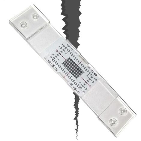 Monitor de grietas, monitor de grietas angulares, herramienta de precisión para grietas, instrumento de medición de grietas para el monitoreo de deformaciones y grietas en paredes