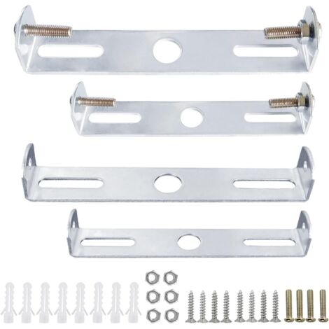 Juego de 4 soportes de montaje para lámparas colgantes, barra transversal y placa de montaje para apliques de pared con tornillos