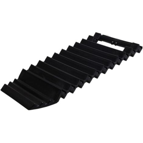 Almohadillas antideslizantes para ruedas de coche, antideslizantes, antideslizantes para nieve (1 unidad - Negro) (1/5)