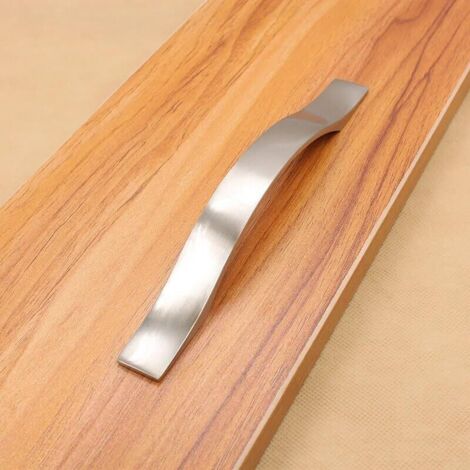 Tirador de cajón de aluminio para armario, estilo europeo, moderno y sencillo, para muebles de armario, tirador para puerta de armario - (tamaño: paso de 96 mm) (1/3)