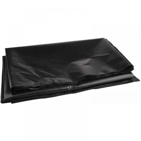 Lona negra resistente para estanques, 3 m x 3 m, para estanques de peces y fuentes de jardín.