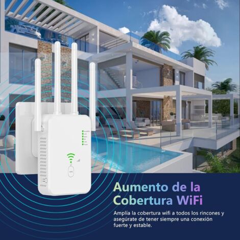 Repetidor Wi-Fi potente, amplificador Wi-Fi inalámbrico con WPS ...