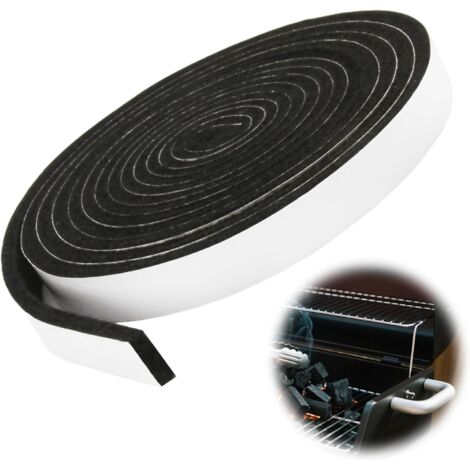Junta de chimenea - 13 mm × 3 mm × 1,8 m - Junta para chimenea - Para ventanas de horno, tubos de estufa, Resistente al calor hasta 300 °C (1/5)