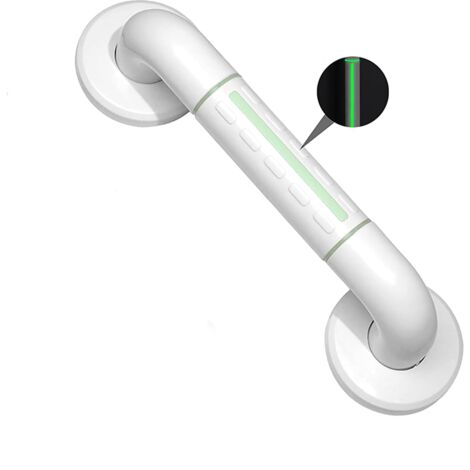 Barra de apoyo para baño de acero inoxidable con agarre antideslizante, barra de apoyo fluorescente de 70 cm, para inodoro, baño, escaleras (1/5)
