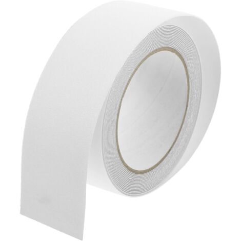 (Tira adhesiva transparente de 5 cm x 5 m) esmerilada, adecuada para escaleras, peldaños y tiras de seguridad para suelos interiores y exteriores. (1/5)