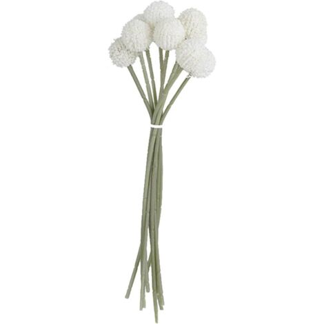 1 pieza de flores artificiales de muérdago, arreglos florales para interior y exterior, para el hogar, fiestas y decoración (blanco) (1/5)