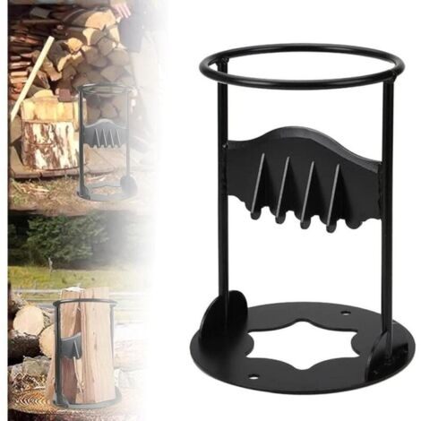 Encendedor, pequeño partidor de leña de hierro fundido, robusto partidor de leña manual, adecuado para camping y chimeneas, 14,5 x 27 cm
