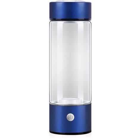 Nueva botella de agua de hidrógeno, ionizador de agua de hidrógeno portátil, generador de agua de hidrógeno, recargable para agua rica en hidrógeno (azul) (1/5)