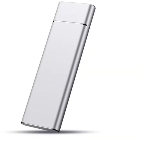 Disco duro externo SSD portátil de alta velocidad de 64 GB a 1 TB (plata) Transferencia de documentos, fotografías y vídeos a alta velocidad (1/3)