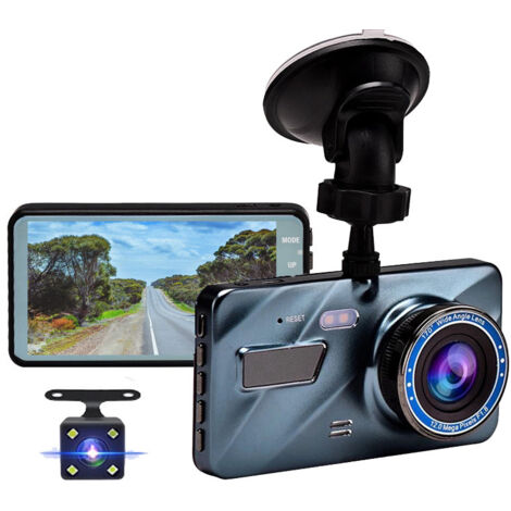 Ineasicer Autokamera, Dashcam vorne und hinten, Dual-Objektiv-Recorder, 1080P Full HD, 3,0-Zoll-Bildschirm, Loop-Aufnahme, Sensor, Nachtsicht, 140° Weitwinkel, Ineasicer