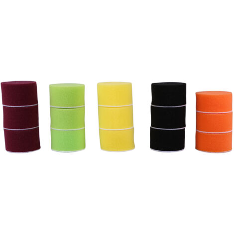Lot De 16 Tampons De Polissage 5.1cm Pour Ponceuse à Air Comprimé - Éponges Polisseuses Couleurs Mixtes