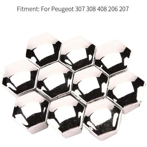 Lot De 20 Cache-écrous De Roue En Plastique Chromé - Profondeur 32 Mm - Pour Camion, Remorque, Utilitaire - 4