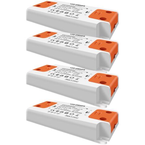 LED-Transformator, Eingang 220–240 V, Ausgang DC 12 V, 1,25 A, 15 W, LED-Lampen-Treiber-Konverter, Konstantspannungs-Netzteil, 4er-Pack