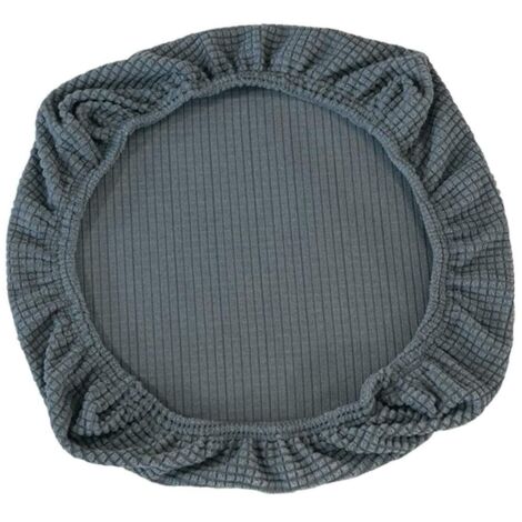Coprisedia elasticizzato per sedia da ufficio, sedia girevole (grigio) (1/5)