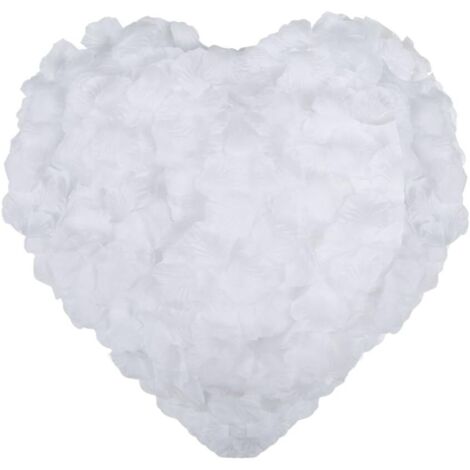 Petali di rosa, 2000 pezzi di petali di rosa artificiali in seta bianca, petali di coriandoli per matrimoni, proposte, San Valentino, compleanni, Natale, decorazioni per feste, eventi romantici (1/5)