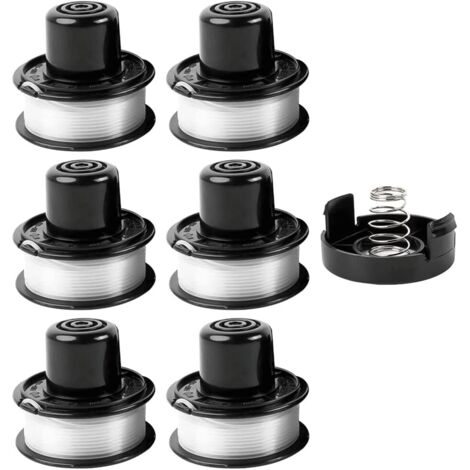 Bobine di filo di ricambio per decespugliatore ad alimentazione automatica Ineasicer da 6,1 m, confezione da 6, per Black Decker RS-136-BKP/682378-02 per GL250/GL310/GL360 (1/4)