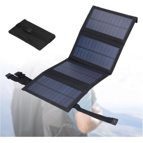 Pannelli solari portatili Ineascer da 20 W, caricabatterie solare pieghevole per telefono, impermeabili IP65, uscita USB CC 5 V, moduli aperti 480 x 185 mm per laptop (1/5)