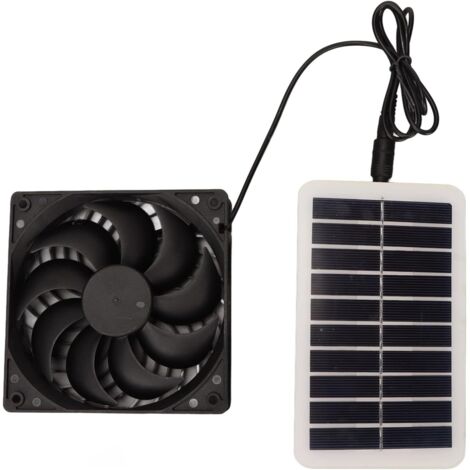Ventilatore di scarico a pannello solare da 15 W per serra, casetta per animali domestici (1/5)