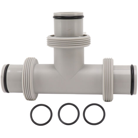 4 connettori per tubi per piscina da 32 a 38 mm, con 8 fascette stringitubo, connettore per tubi per piscina, adattatore per tubo per piscina, set di