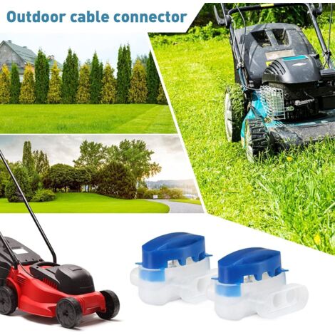 20 Connettori Rapidi Impermeabili Per Cavo Robot Tagliaerba - Riparazione Giunzione Blu