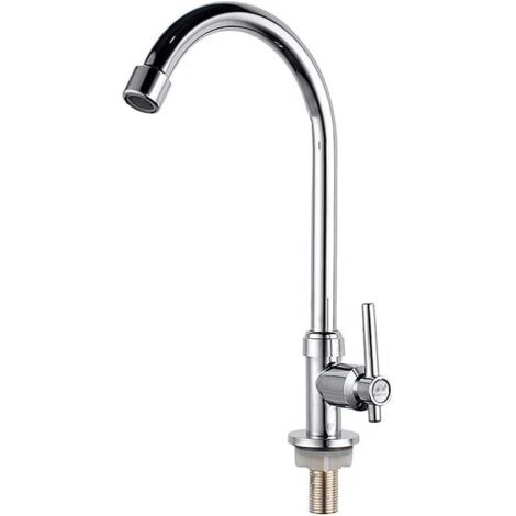 Miscelatore monocomando per cucina, miscelatore per cucina in acciaio inox, rubinetto per cucina girevole a 360° (1/5)