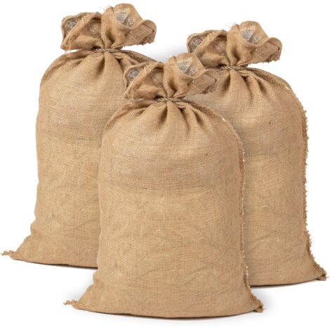 3 pezzi Sacco per piantagione, Sacchi per patate Tela di iuta, 215 gr/m2, 60 x 90 cm, Capacità di carico 50 kg (1/5)