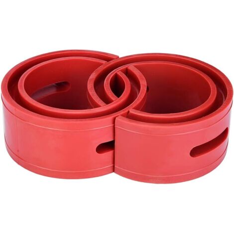 Tampone a molla per ammortizzatore universale per auto, 2 pezzi, rosso, per paraurti auto, tipo A (E)-
